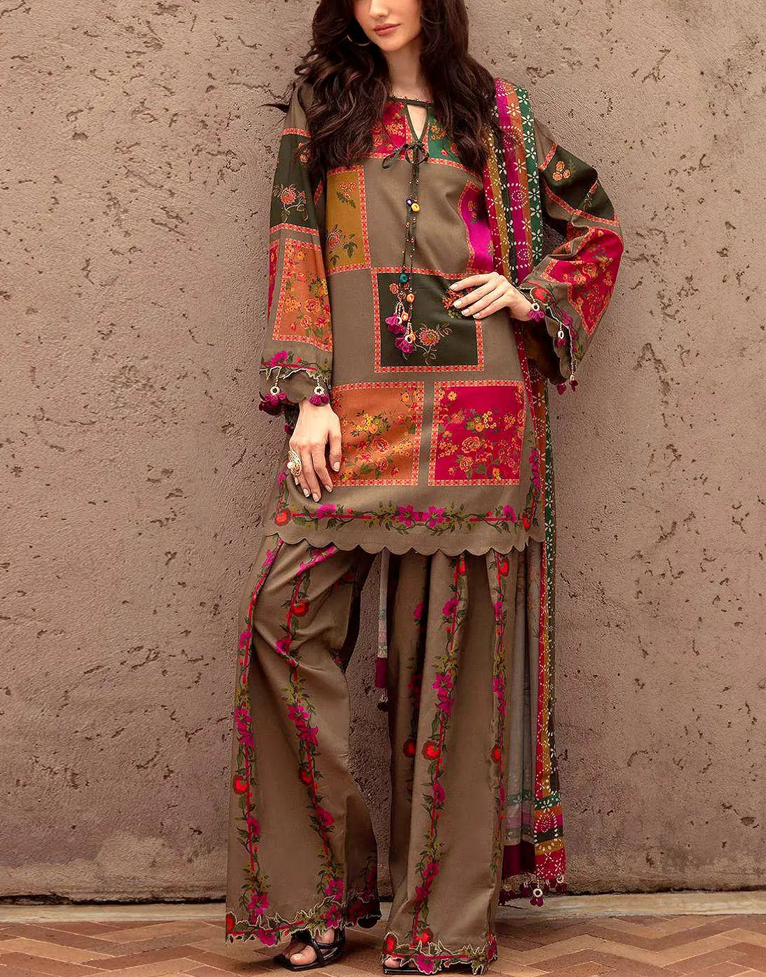 Trendy All-Over Digital Print Swiss Lawn 3 Piece Unstitched Dress with Soft Chiffon Dupatta – Lawn Collection 2026  Orbito mart | quality mai sb se agay
