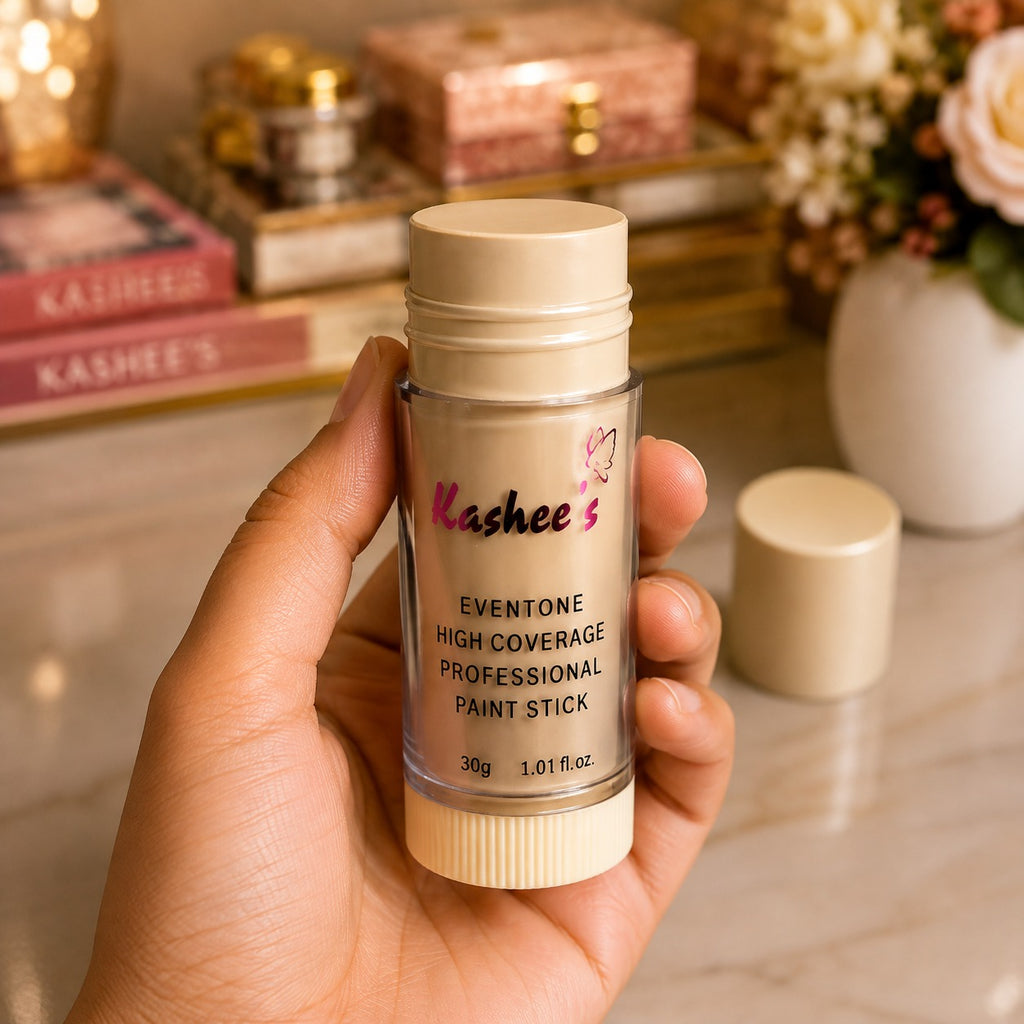 Kashee's All In 1 Foundation, Fixer, Face Powder, Loose Powder, 12 Pcs Lip Pencil Set, Hair Mask, Face Mask And Paint Stick Deal, Pack Of 8