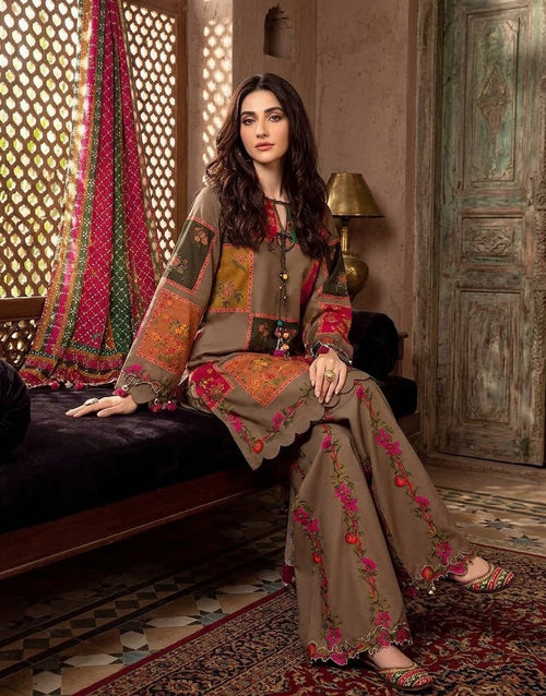 Trendy All-Over Digital Print Swiss Lawn 3 Piece Unstitched Dress with Soft Chiffon Dupatta – Lawn Collection 2026  Orbito mart | quality mai sb se agay